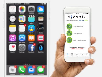 Vizsafe, Inc. | mobile app icon + ui app icon icon mobile app mobile ui user interface