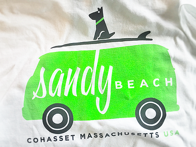 Sandy Beach (Cohasset MA) t-shirt back cohasset ma sandy beach t shirt