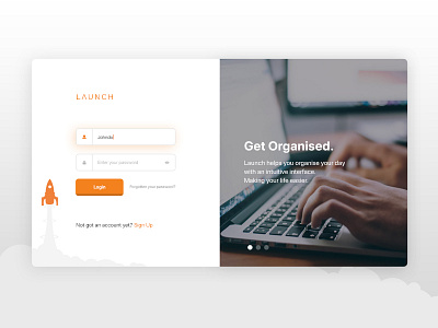 Daily UI #1 - Sign Up card ui daily ui launch login screen onboarding sign up ui ui design