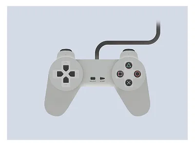 Playstation 1994 controller game illustration playstation poster vector vector graphics