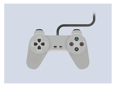 Playstation 1994 controller game illustration playstation poster vector vector graphics