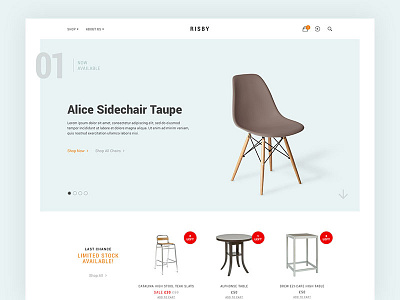 Bespoke Furniture Website furniture landing page website website design