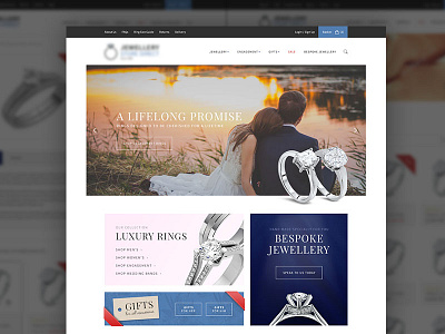 Jewellery Store Website ecommerce jewellery website website design