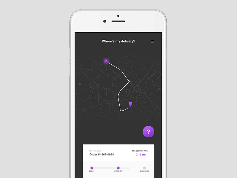 Daily UI #20 - Location Tracker daily ui delivery location mobile app tracker ui ui design ux