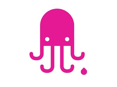 Squid Logo Mark branding icon illustration logo vector