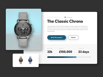 Daily UI #32 - Crowdfunding Campaign