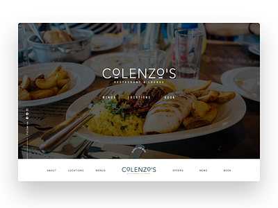 Restaurant Website Header