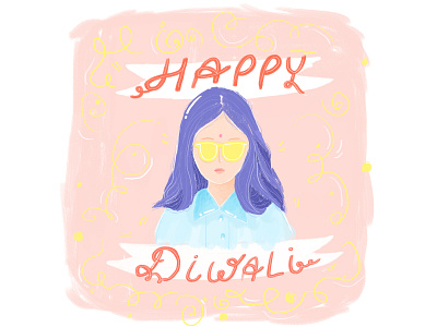 Diwali Shot cute design illustrated illustration