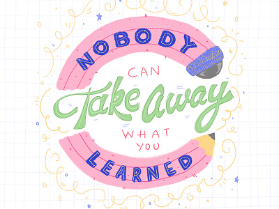 Hand Lettering - week 4 cute design digital art hand lettering illustrated illustration photoshop typography