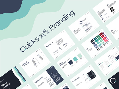 QuicksortRX Branding branding composition design graphic design hero illustration illustrator logo typography vector