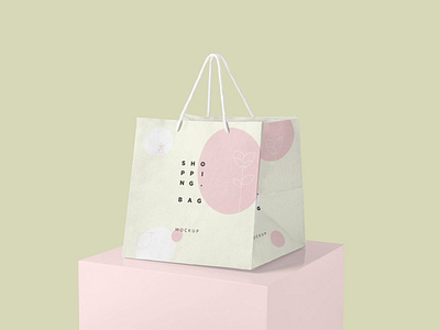 Download Square Paper Shopping Bag Mockups By Mockup5 On Dribbble