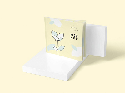 Slim Square Book Cover Mockups art book art book cover book cover design book cover mockup book design book illustration book mockup book mockups cover mockups design mock up mockup mockup set print print mockup printing square book square book mockup template