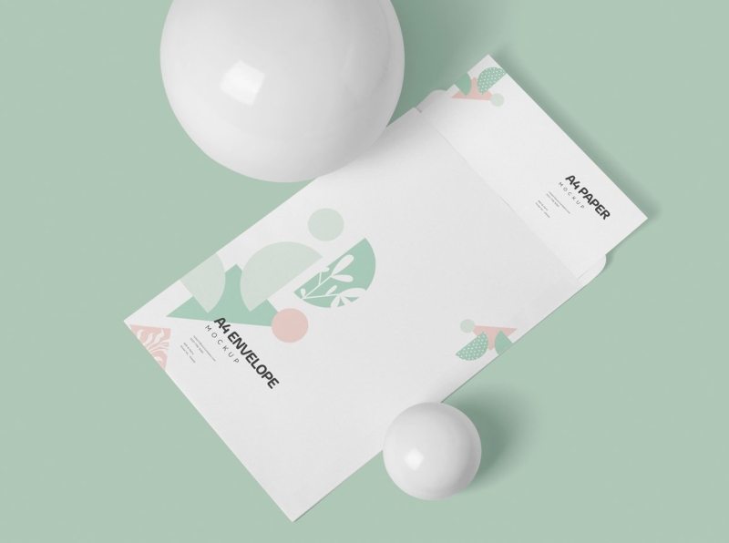 Download A4 Size Paper Envelope Mockups by Mockup5 on Dribbble
