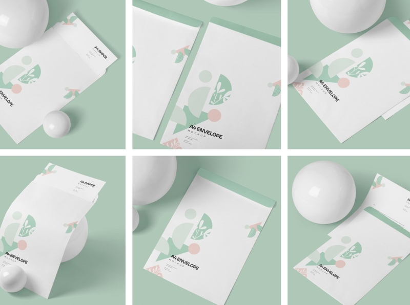 Download A4 Size Paper Envelope Mockups by Mockup5 on Dribbble