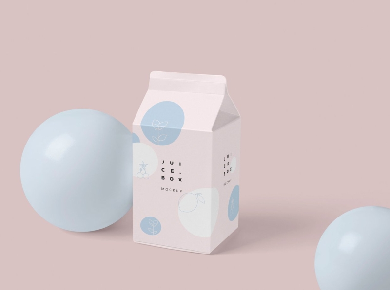 Download Juice/Milk Packaging Box Mockups by Mockup5 on Dribbble