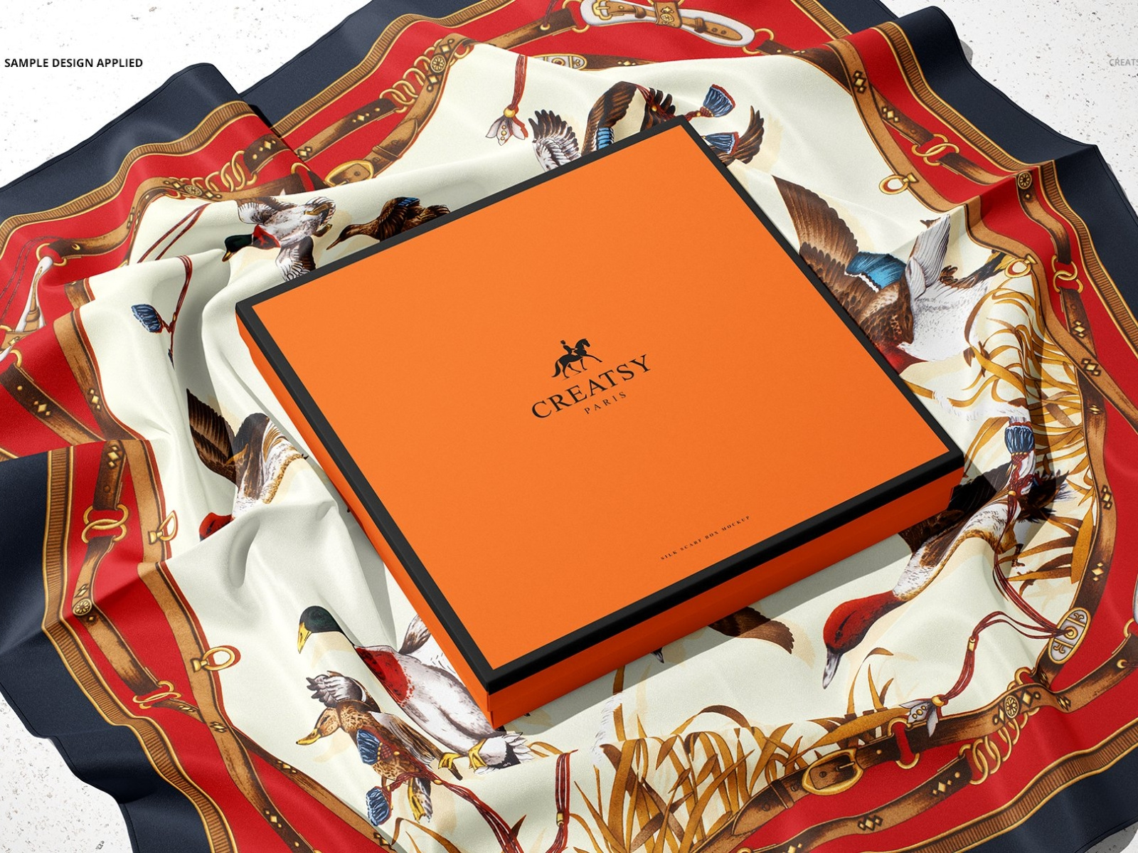 Silk Scarf Box Mockup Set by Mockup5 on Dribbble