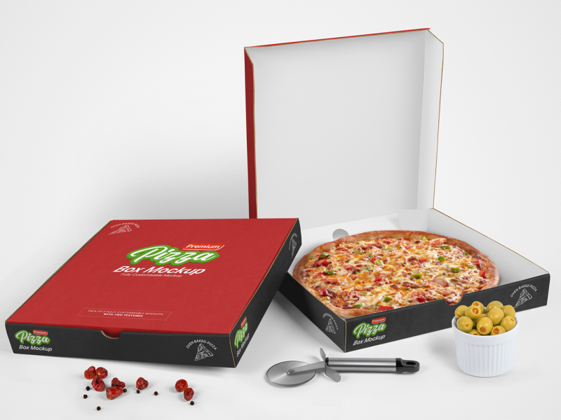 Download Pizza Box Mockups - Set of 5 Mockups by Mockup5 on Dribbble