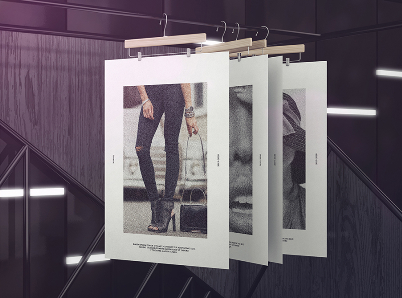 Download Exhibition Poster Stand Mockups By Mockup5 On Dribbble PSD Mockup Templates