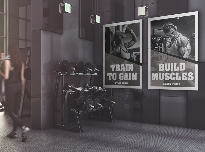Download Gym Advertising Mockup by Mockup5 on Dribbble
