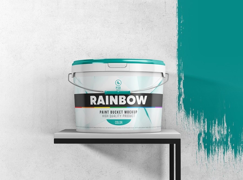 Download Plastic Paint Bucket Mockup By Mockup5 On Dribbble