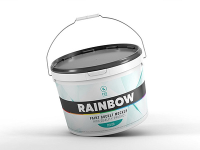 Download Plastic Paint Bucket Mockup By Mockup5 On Dribbble