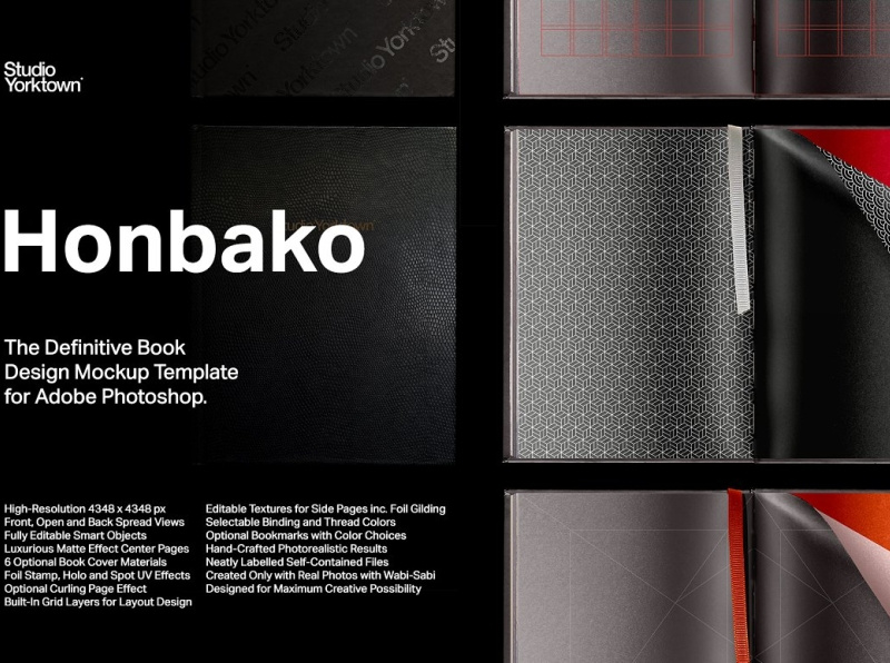 Honbako Book Design Mockup Template By Mockup5 On Dribbble