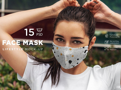 Face Mask MockUp Lifestyle branding design face mask face mask mockup face mask mockups face masks face mockup lifestyle mask mask mockup masks mock up mockp up mockup mockup lifestyle mockups print printing realistic template