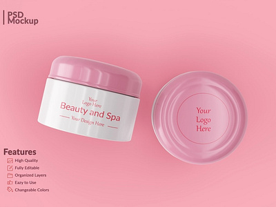 Download 10 Editable Jar Facial Cream Mockup By Mockup5 On Dribbble