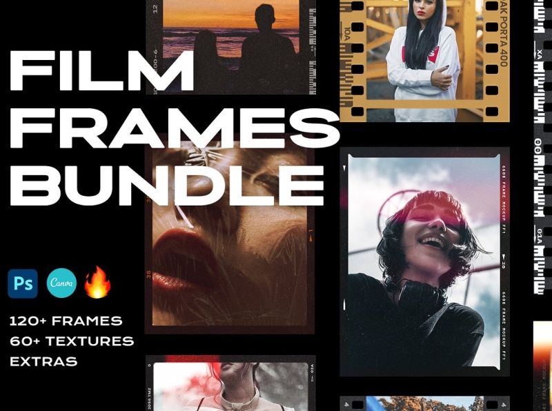 Download Film Frame Mockup Template Bundle By Mockup5 On Dribbble