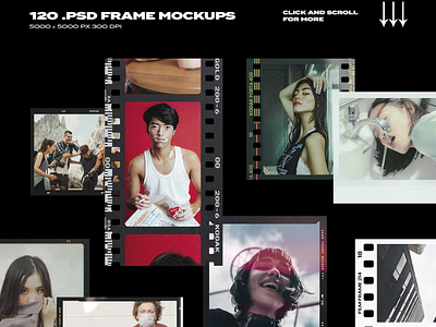 Download Film Frame Mockup Template Bundle By Mockup5 On Dribbble