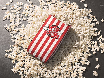 Download Popcorn Paper Bag Mockup Set By Mockup5 On Dribbble