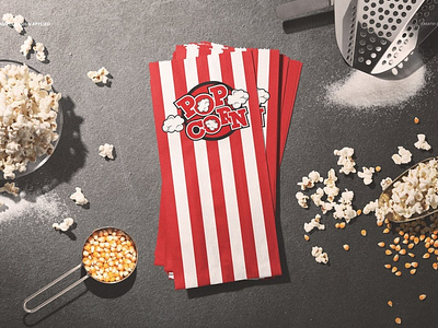 Download Popcorn Paper Bag Mockup Set By Mockup5 On Dribbble