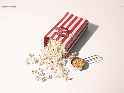 Download Popcorn Paper Bag Mockup Set By Mockup5 On Dribbble