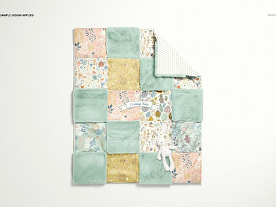 Download Baby Quilt With Fleece Mockup Set By Mockup5 On Dribbble