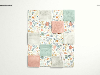 Download Baby Quilt With Fleece Mockup Set By Mockup5 On Dribbble