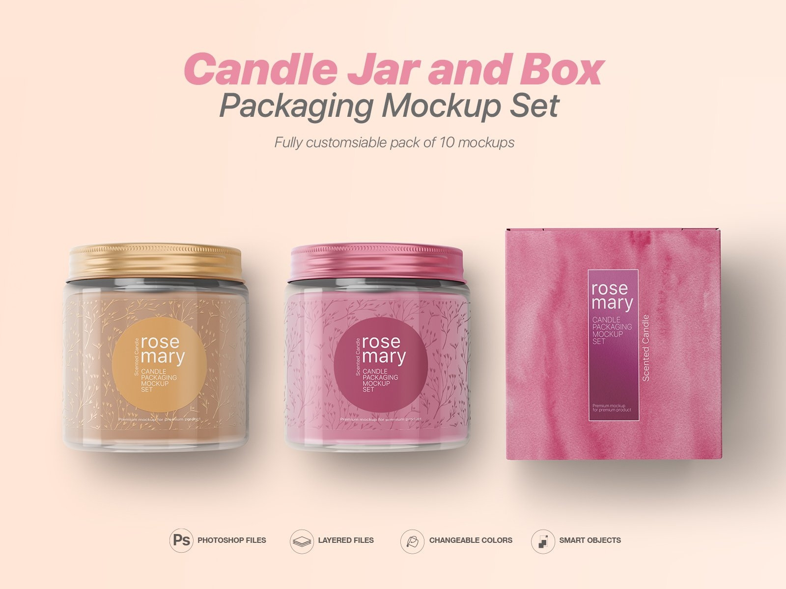 Candle Jar and Box Mockups Set by Mockup5 on Dribbble