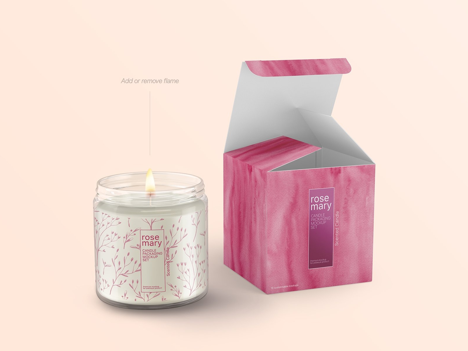 Download Candle Jar and Box Mockups Set by Mockup5 on Dribbble