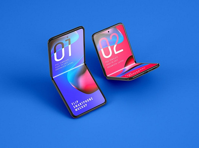 Galaxy Z Flip Mockup | Folding Phone branding design device devices folding folding phone galaxy fold galaxy fold mockups galaxy gold mockup galaxy phone galaxy z flip minimal mock up mockup mockups phone phone app phone case phones template