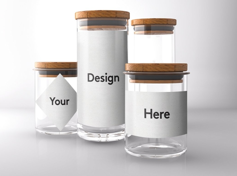 Download Glass Mason Jar Mock Ups By Mockup5 On Dribbble PSD Mockup Templates