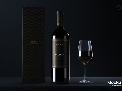 Download Wine Bottle Mockup By Mockup5 On Dribbble