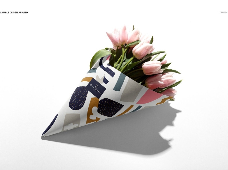 Download Flowers Packaging Cone Mockup Set by Mockup5 on Dribbble