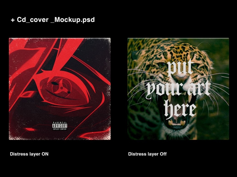 Download Cd Cover Mockup Plasctic Wraps By Mockup5 On Dribbble PSD Mockup Templates