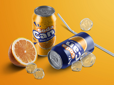 Aluminium Soda Can Mockup Bundle branding can can mockup can mockup bundle can mockups design mock up mockup mockup set mockups package package design packages packaging simple soda soda can soda can mockup soda can mockups template