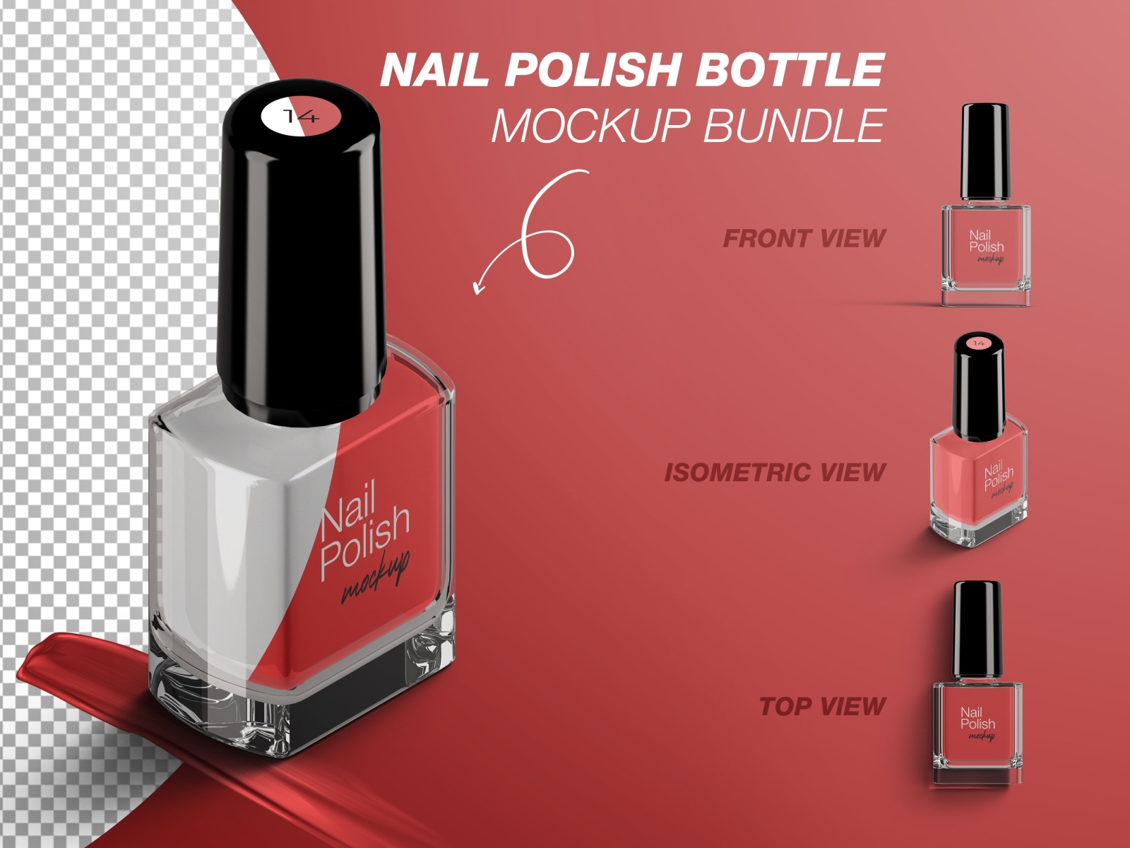 Download Nail Polish Bottle Mockup Bundle by Mockup5 on Dribbble
