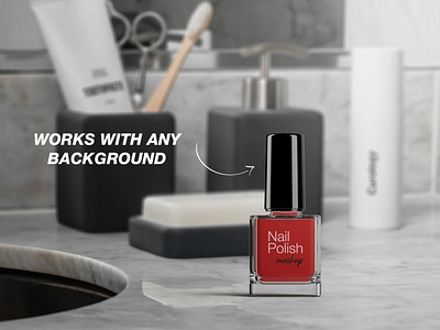 Download Nail Polish Bottle Mockup Bundle By Mockup5 On Dribbble