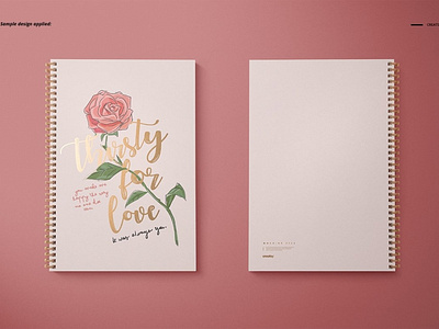 Download A4 Notebook Mockup Set By Mockup5 On Dribbble