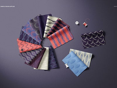 Download Folded Fabric Swatches Mockup Set By Mockup5 On Dribbble