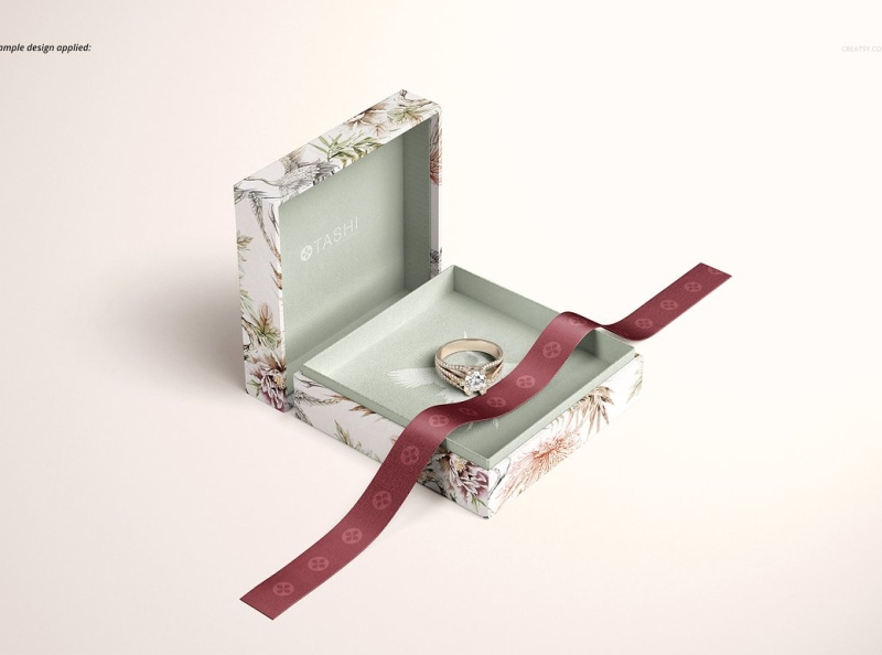 Jewelry Box Mockup by Mockup5 on Dribbble