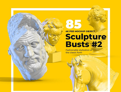 Collection of 85 Sculptures Busts #2 design mock sculpture mock up mockup mockup sculpture mockups object objects print product psd psd template sculpt sculpting sculpture sculpture bust sculpture mockup sculpture mockups sculptures web design