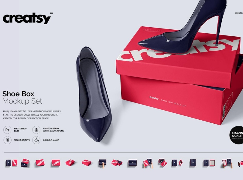 shoe box heels
